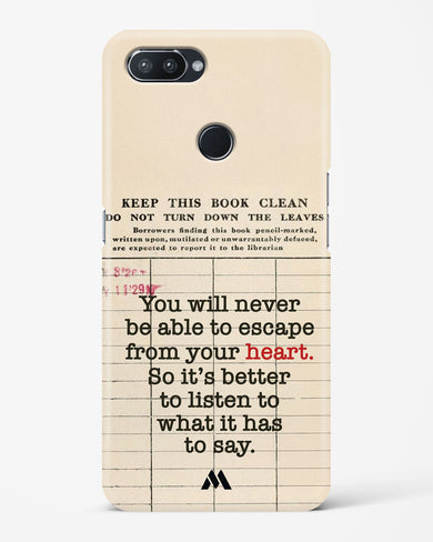 Listen to your Heart Hard Case Phone Cover (Realme)