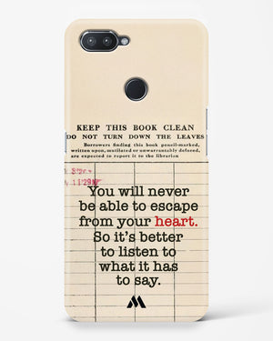 Listen to your Heart Hard Case Phone Cover (Realme)