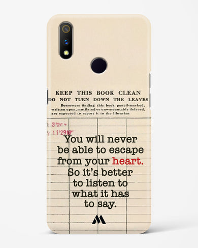 Listen to your Heart Hard Case Phone Cover (Realme)