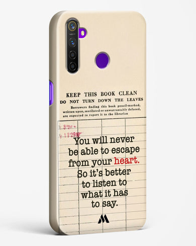 Listen to your Heart Hard Case Phone Cover (Realme)