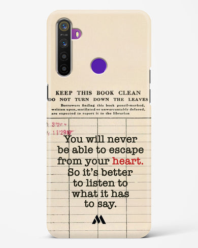 Listen to your Heart Hard Case Phone Cover (Realme)