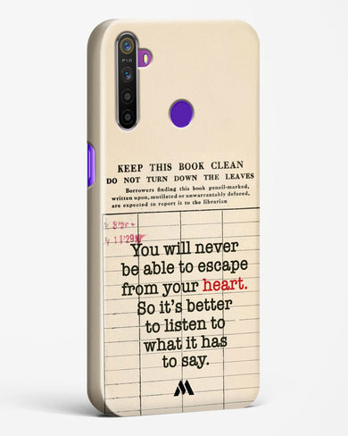 Listen to your Heart Hard Case Phone Cover (Realme)