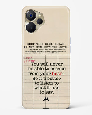 Listen to your Heart Hard Case Phone Cover (Realme)