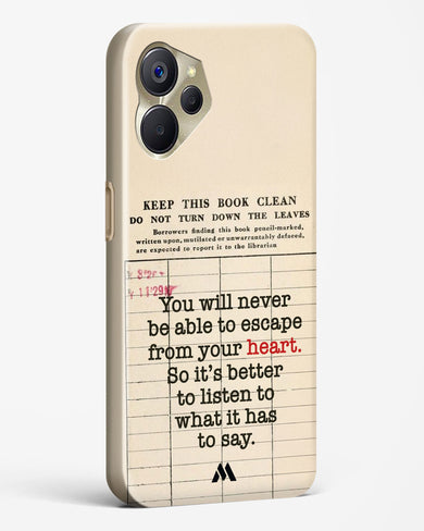 Listen to your Heart Hard Case Phone Cover (Realme)