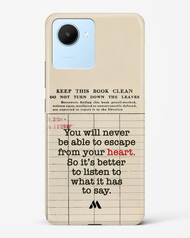 Listen to your Heart Hard Case Phone Cover (Realme)