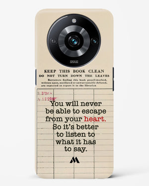 Listen to your Heart Hard Case Phone Cover (Realme)