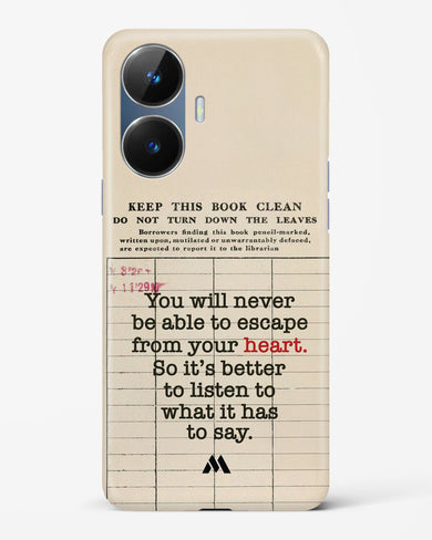 Listen to your Heart Hard Case Phone Cover (Realme)