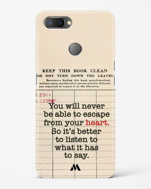 Listen to your Heart Hard Case Phone Cover (Realme)