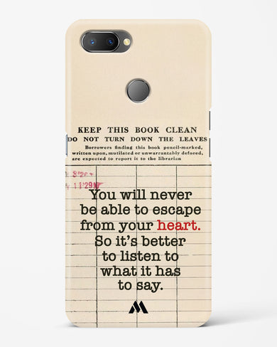 Listen to your Heart Hard Case Phone Cover (Realme)