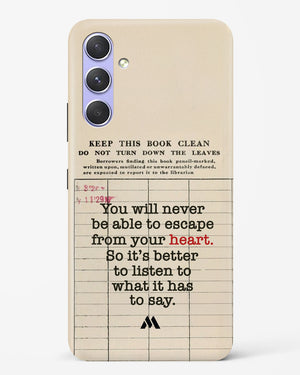 Listen to your Heart Hard Case Phone Cover (Samsung)