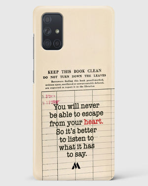 Listen to your Heart Hard Case Phone Cover (Samsung)