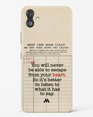 Listen to your Heart Hard Case Phone Cover (Samsung)