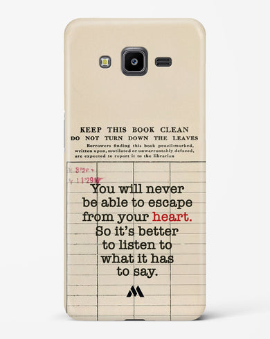 Listen to your Heart Hard Case Phone Cover (Samsung)