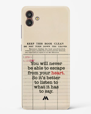 Listen to your Heart Hard Case Phone Cover (Samsung)