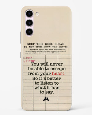 Listen to your Heart Hard Case Phone Cover (Samsung)