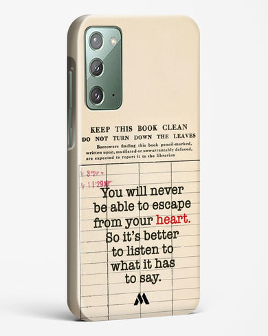 Listen to your Heart Hard Case Phone Cover (Samsung)