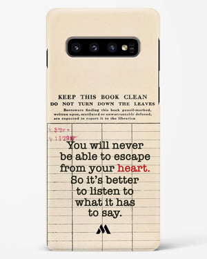 Listen to your Heart Hard Case Phone Cover (Samsung)