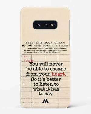Listen to your Heart Hard Case Phone Cover (Samsung)
