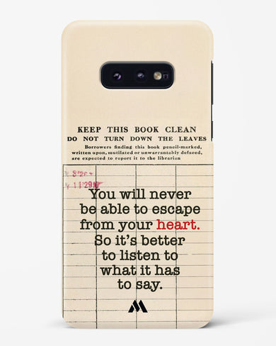Listen to your Heart Hard Case Phone Cover (Samsung)