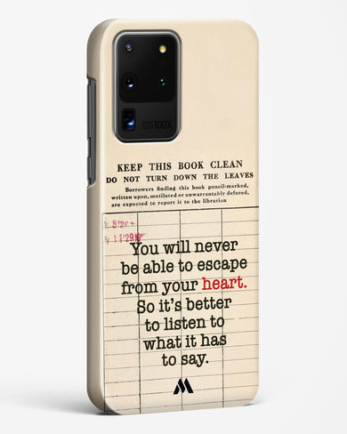 Listen to your Heart Hard Case Phone Cover (Samsung)