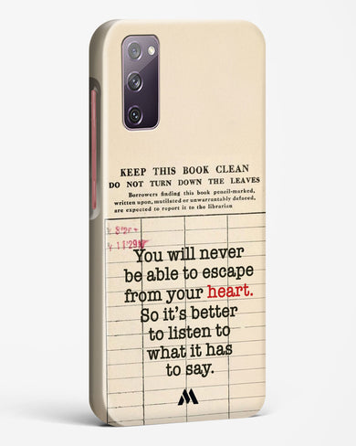 Listen to your Heart Hard Case Phone Cover (Samsung)