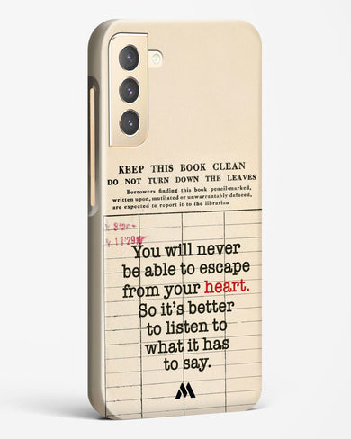 Listen to your Heart Hard Case Phone Cover (Samsung)