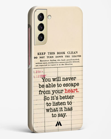 Listen to your Heart Hard Case Phone Cover (Samsung)