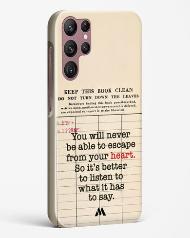 Listen to your Heart Hard Case Phone Cover (Samsung)