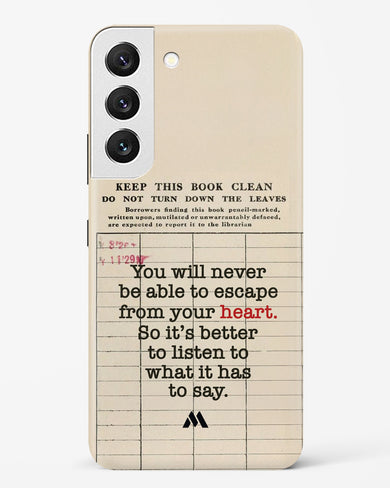 Listen to your Heart Hard Case Phone Cover (Samsung)