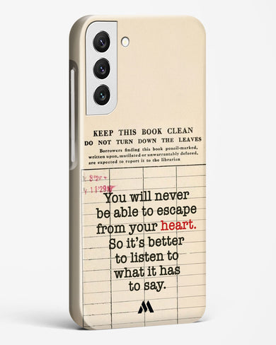 Listen to your Heart Hard Case Phone Cover (Samsung)