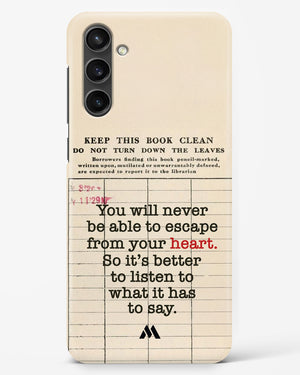 Listen to your Heart Hard Case Phone Cover (Samsung)