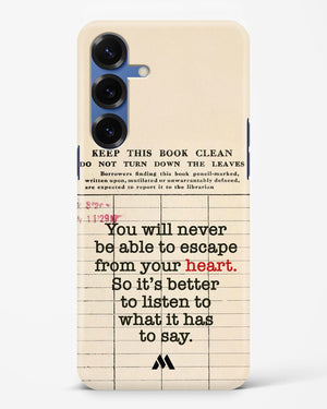 Listen to your Heart Hard Case Phone Cover (Samsung)