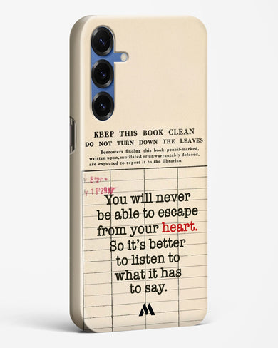 Listen to your Heart Hard Case Phone Cover (Samsung)