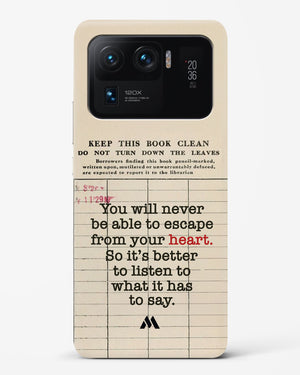 Listen to your Heart Hard Case Phone Cover (Xiaomi)