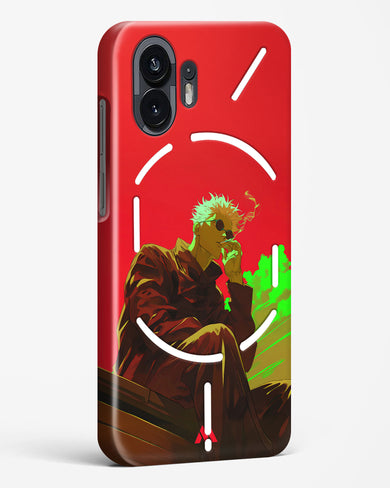 Scarlet Skies Serene Eyes Hard Case Phone Cover (Nothing)