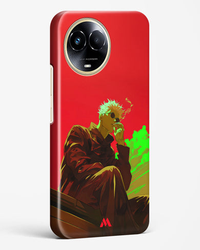 Scarlet Skies Serene Eyes Hard Case Phone Cover (Realme)