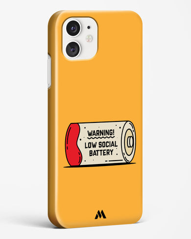 Low Social Battery Hard Case Phone Cover (Apple)