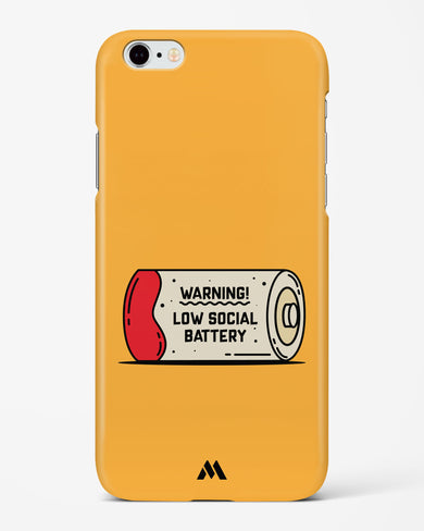 Low Social Battery Hard Case Phone Cover (Apple)