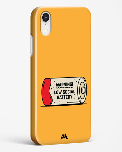 Low Social Battery Hard Case Phone Cover (Apple)
