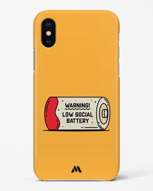 Low Social Battery Hard Case Phone Cover (Apple)
