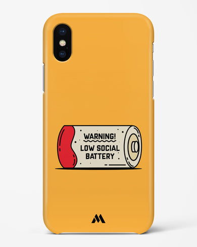 Low Social Battery Hard Case Phone Cover (Apple)