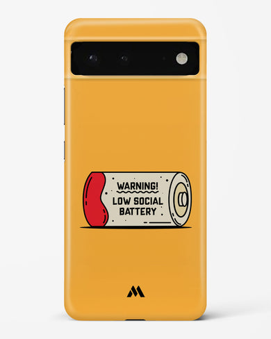 Low Social Battery Hard Case Phone Cover (Google)