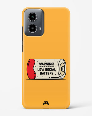 Low Social Battery Hard Case Phone Cover (Motorola)