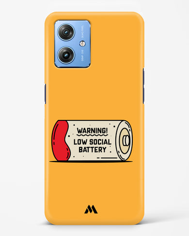 Low Social Battery Hard Case Phone Cover (Motorola)