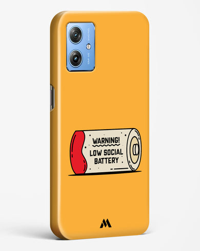 Low Social Battery Hard Case Phone Cover (Motorola)