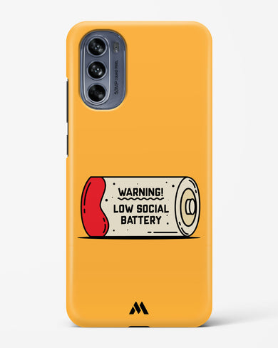 Low Social Battery Hard Case Phone Cover (Motorola)