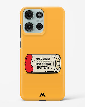 Low Social Battery Hard Case Phone Cover (Motorola)