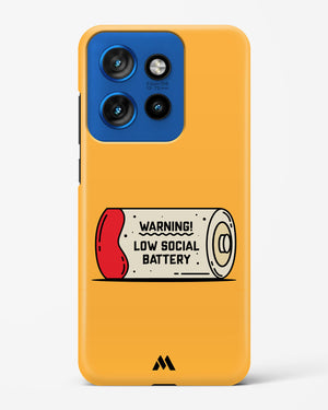 Low Social Battery Hard Case Phone Cover (Motorola)