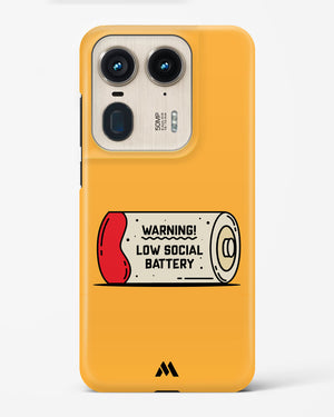 Low Social Battery Hard Case Phone Cover (Motorola)