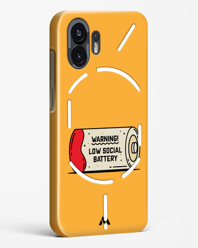 Low Social Battery Hard Case Phone Cover (Nothing)